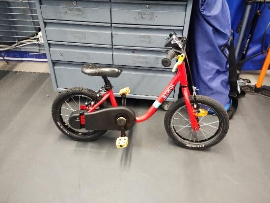 Bicicletă 2 în 1 Discover 500 14" roșu copii - (SecondHand) Decathlon