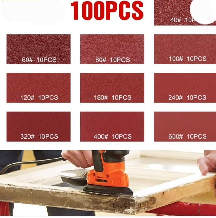 Hartie abraziva slefuitor 100buc diferite granulatii