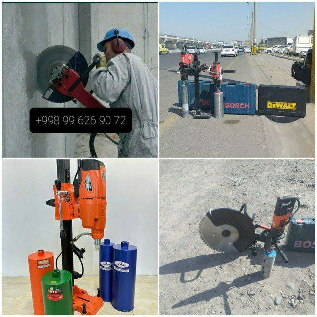 алмазное резка lazerli beton kesish teshish