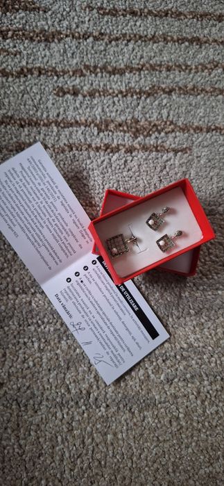 Set pandantiv si cercei argint