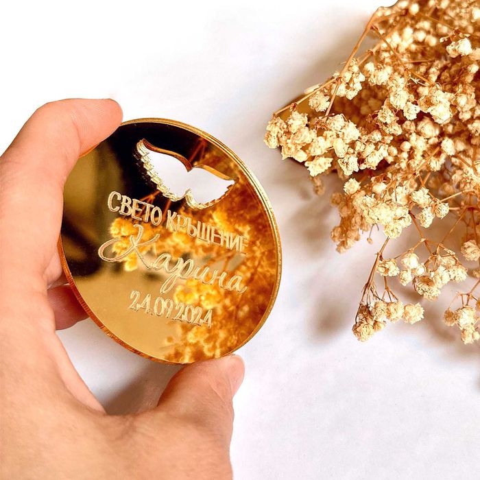 Подаръци за гости за кръщене, Фигурка Ангелче за Кръщене Мече, Криле