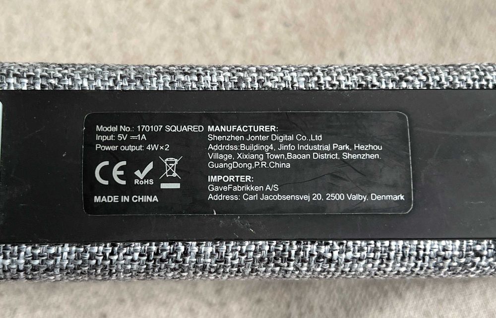 Boxa portabila stereo pe bluetooth Squared - buna.