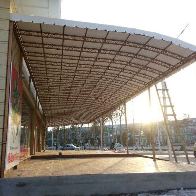 Баннер тент установки