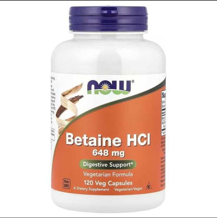 Гидрохлорид бетаина  NOW Betaine HCl 648