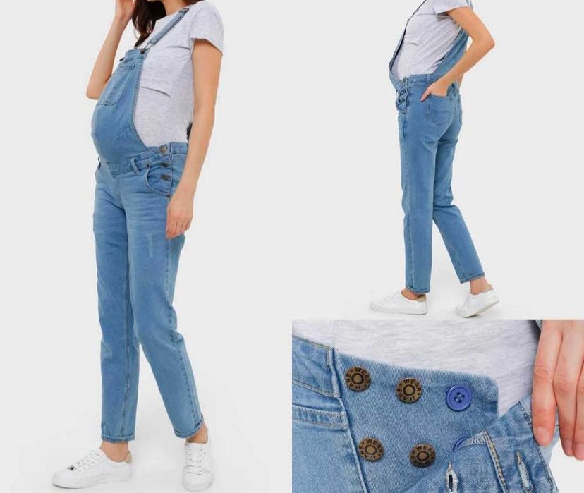 Джинсовый комбинезон для беременных