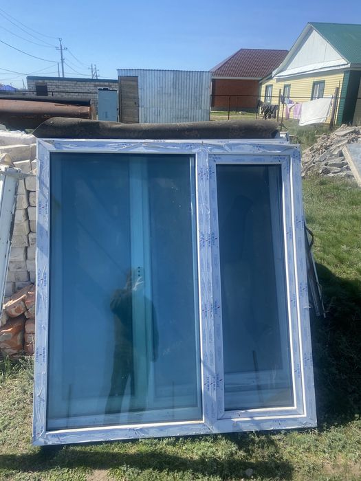 Бу пластиковые окна 5шт