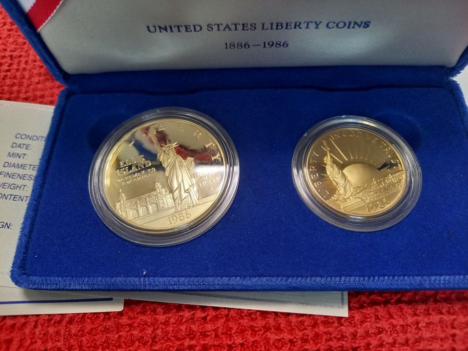 Комплект сребърни монети САЩ 1986 "Liberty Coins"