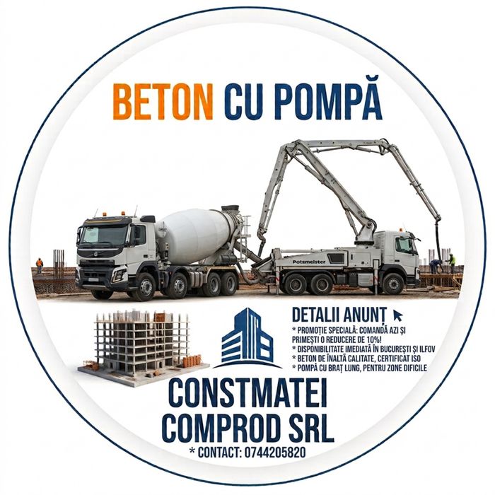 Vanzari Beton La Cifa Pompa Beton