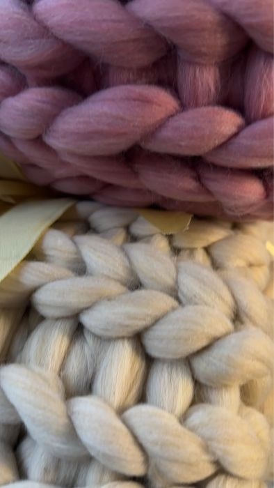 Мереносовый плед - ручная работа