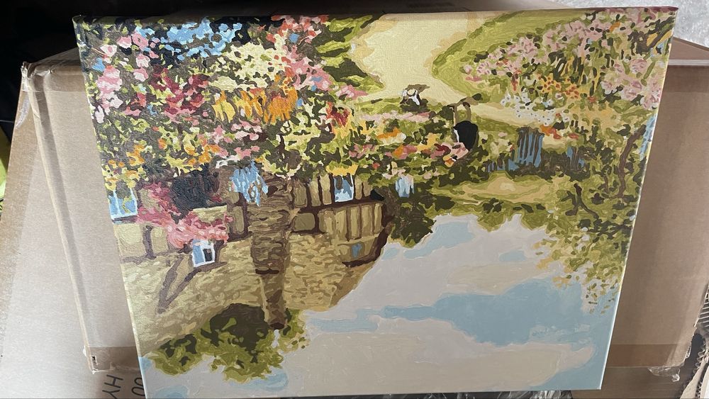 Картини ръчно рисувани по  номера идялни за подарък ……………………..