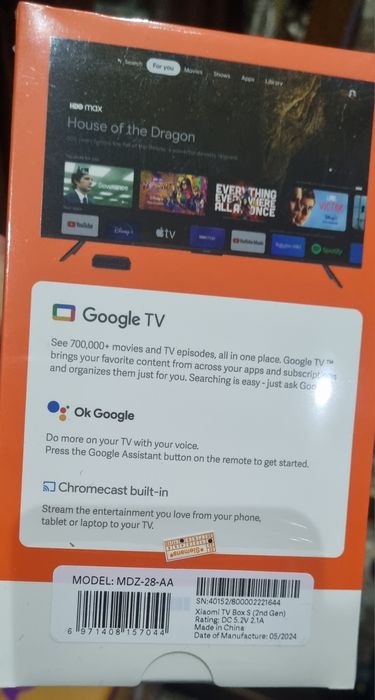 Умная ТВ-приставка Xiaomi Mi TV Box S (EU, черный)