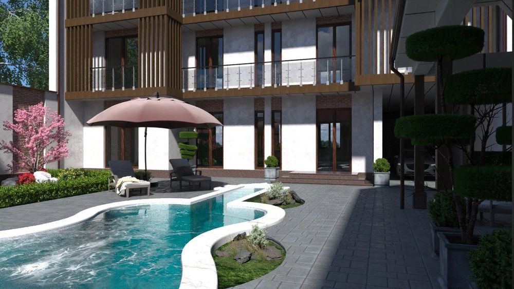 Продаётся участок 5 сот дом коробка ул Темур Малика