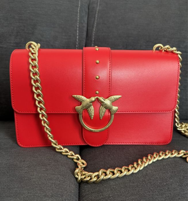 Pinko кожена чанта