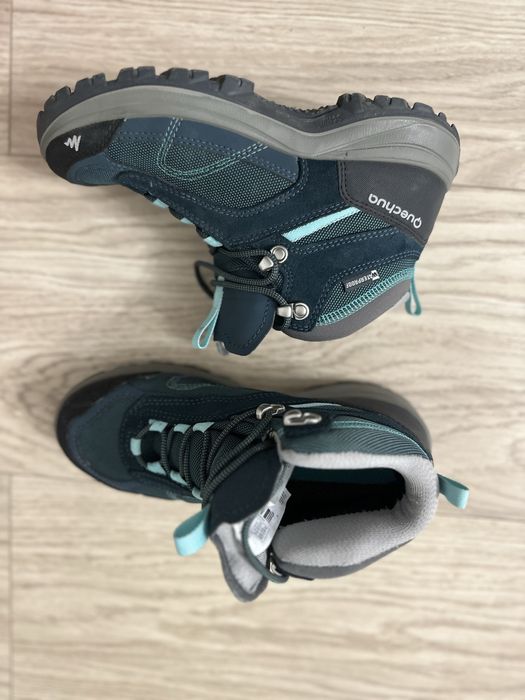 Bocanci Impermeabili Drumetie MH100 Gri- Verde Dama