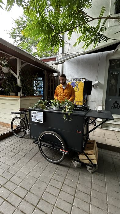 Coffee bike-bar mobil, cafea, limonada, branzeturi