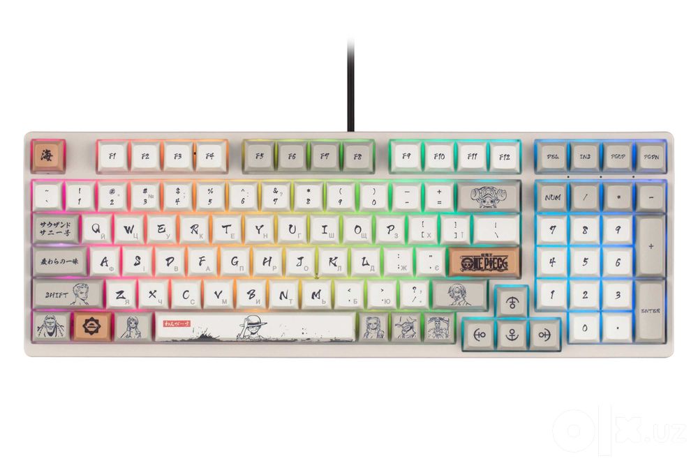 }Клавиатура Akko 3098S RGB One Piece Calligraphy CS Jelly Blue RGB