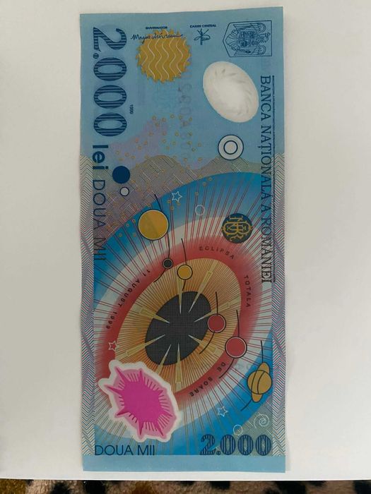 4 bancnote 20 lei cu eclipsa