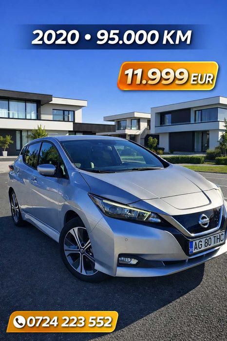 Nissan Leaf Tekna 2020/Navigatie/Clima/Scaune incalzite/Camere 360