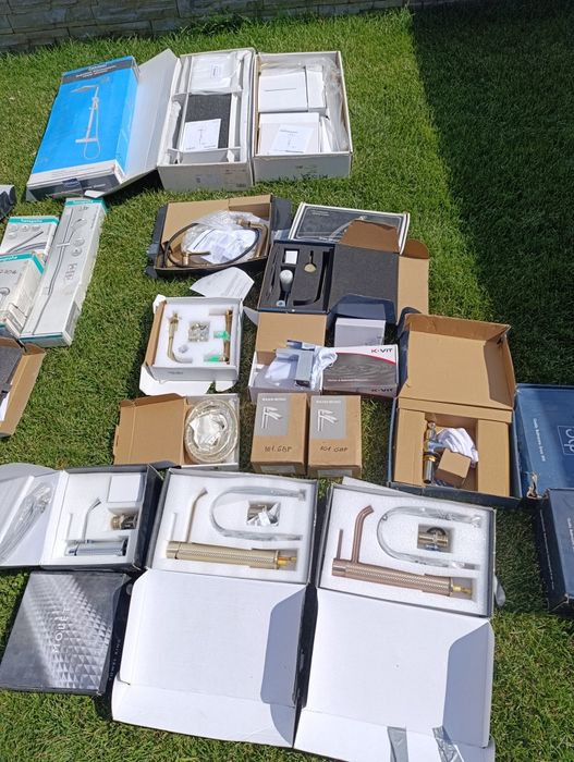 Sistem dus aplicat gresie/ incastrat baterie lavoar Grohe hansgrohe