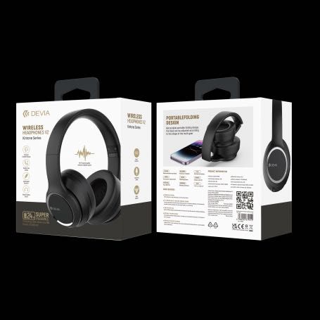 Casti Wireless Bluetooth Devia On-Ear Kintone Negru