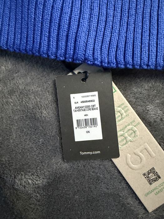 Tommy Jeans Heritage Core caciula unisex culoare albastru OS noua