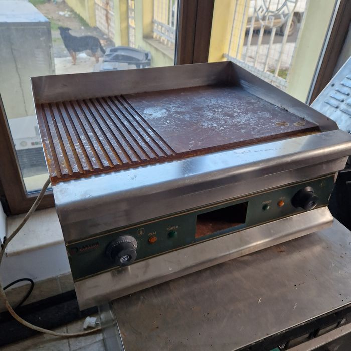 Salamandra, aparat gratinat, Bolitor paste inox, stare buna,