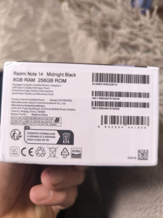 Новый Xiaomi Redmi Note 14 8/256