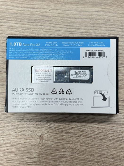 Aura pro x2 1TB nvme ssd apple macbook imac