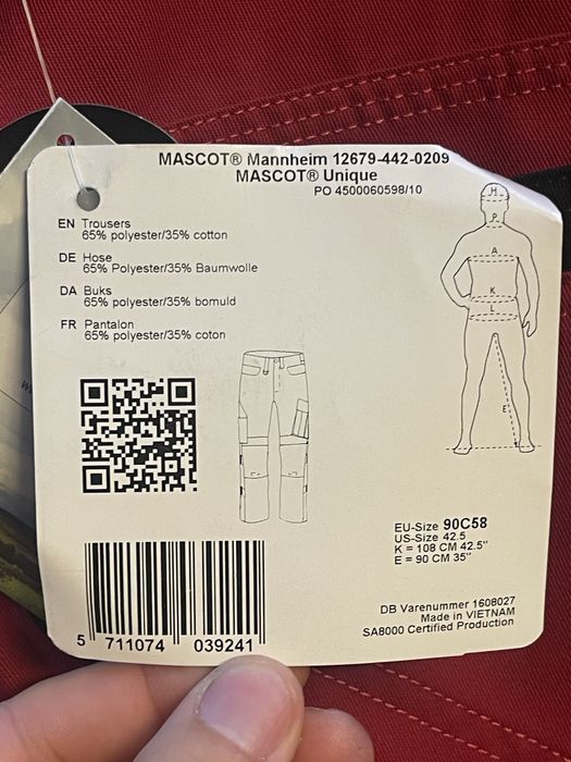 Pantaloni munca/workwear barbati Mascot marimea 3XL