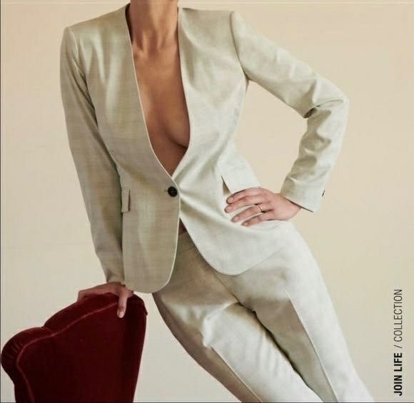 Нов Комплект на Zara, костюм блейзър с панталон, размер 34, дамски