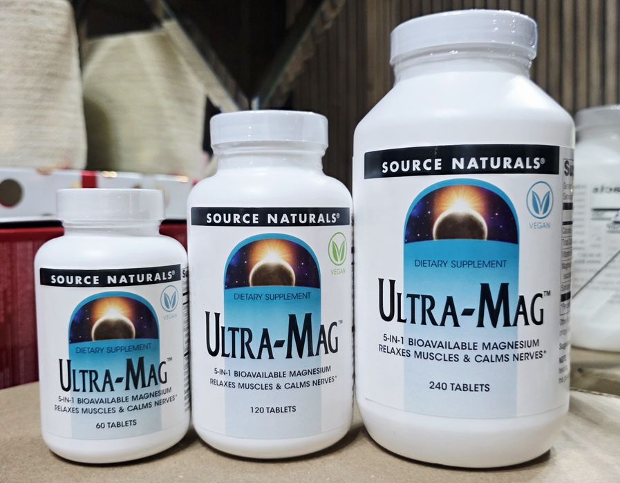 ДОСТАВКИ НЕТ Source Naturals Ultra Mag 60,120,240 таблеток Made in USA