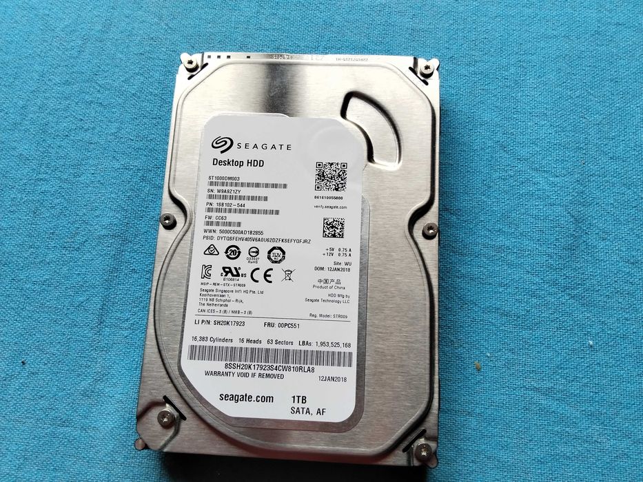 1 TB HARD DISK за настолен компютър - перфектен