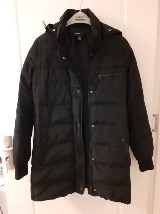 Jachetă negra de fâș