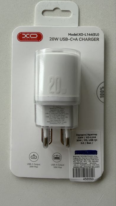 Зарядни 65W и 20W