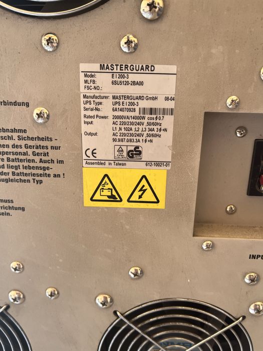 UPS Masterguard E I 200-3