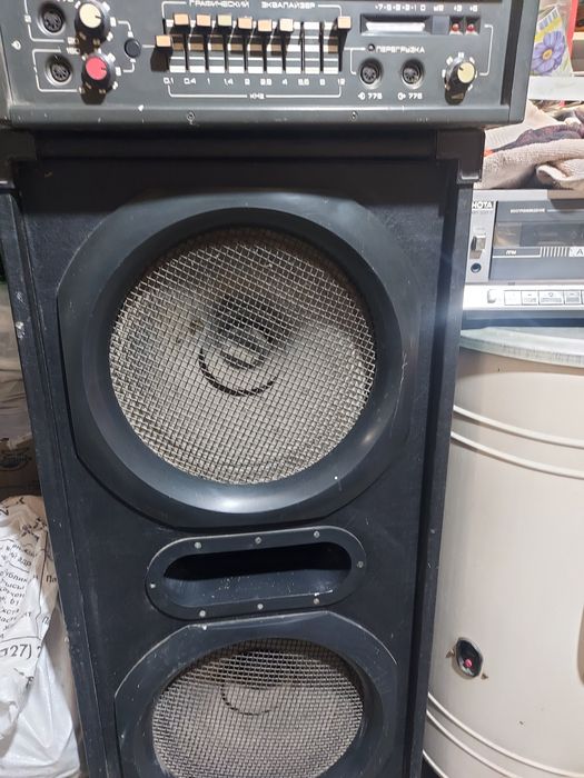 Продам советский усилитель  с колонкой форманта