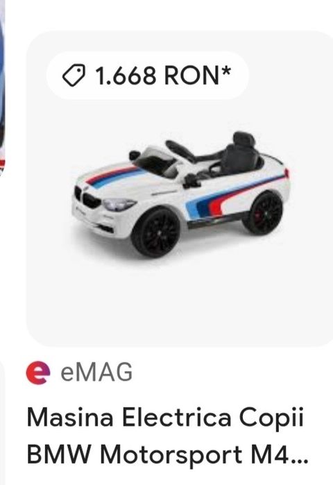 Masinuta electrica BMW M4