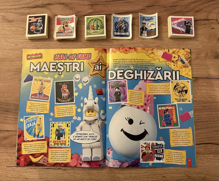 Album lego carrefour completat + 69 de stikere cadou în stare perfectă