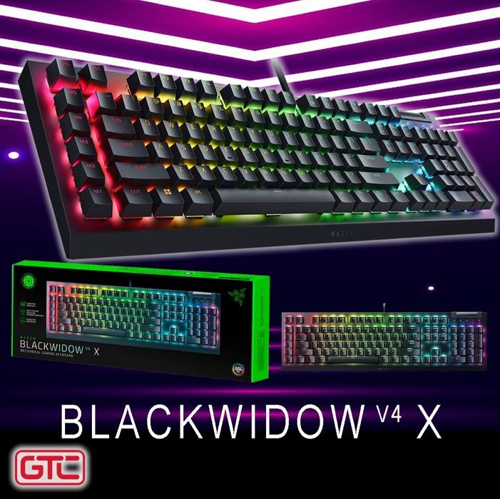 Razer blackwidow v4 x Yellow Свитчи Механическая Клавиатура Распродажа