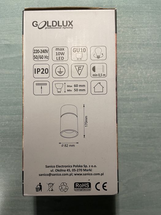 Lampa spot pentru bec GU10