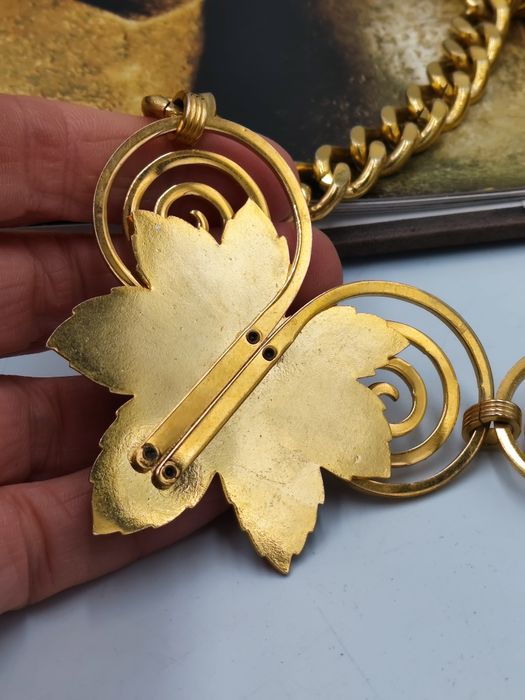 Масивно винтидж дизайнерско колие , перфектно състояние