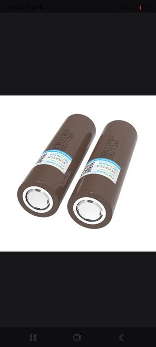 3,7B 2000mah 18650 батарея