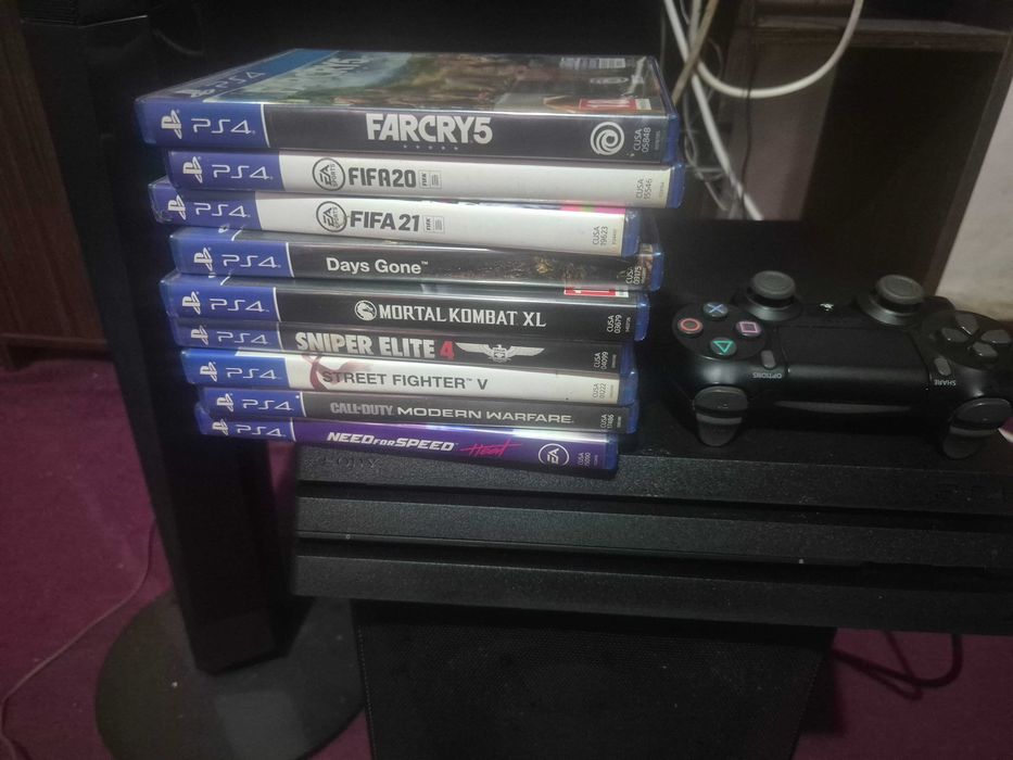 Ps4 pro 1Tb +9jocuri