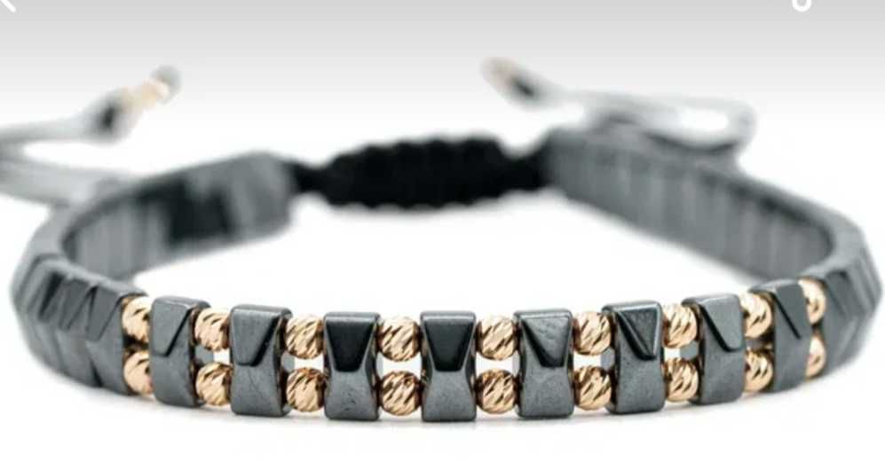 Vând brățară cu 34 bile de Aur 14K Handmade Concept (1.34 g)