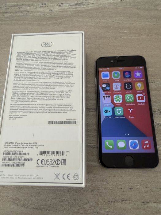 Iphone 6S space gray/ black 16 GB