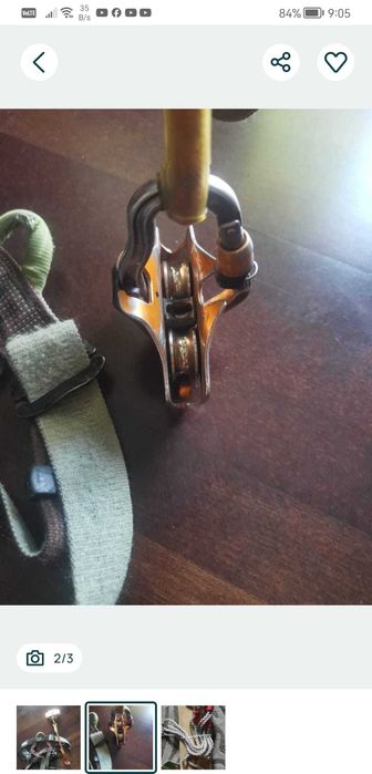 set scripete  dublu rola petzl tiroliana