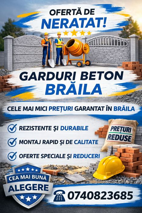 Gard beton Braila