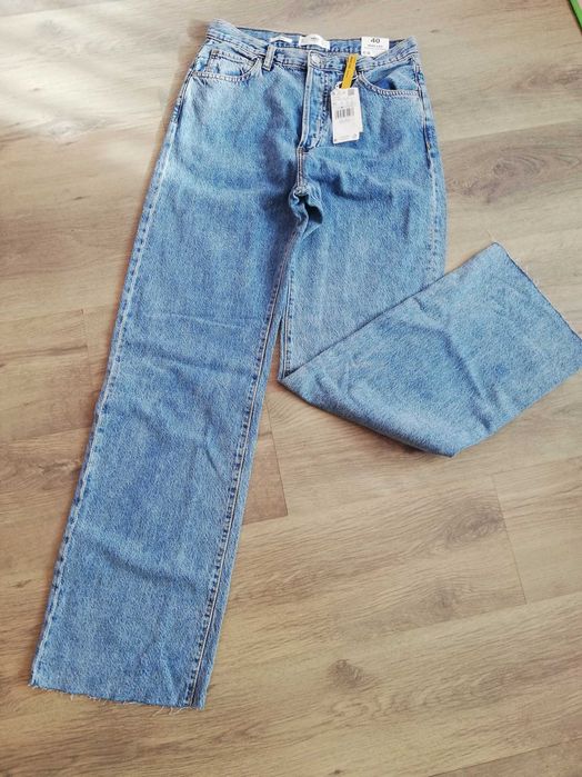 Дънки Mango висока талия