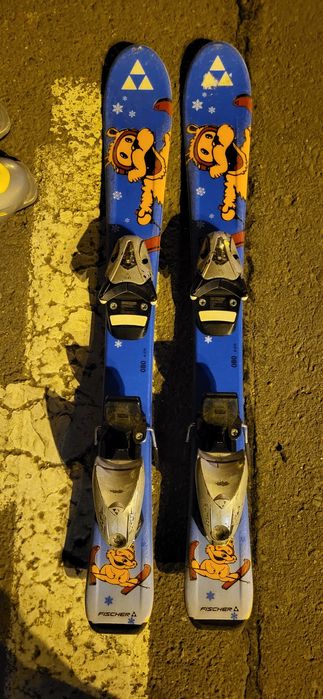 Skiuri copii Fischer marime 80 + clapari head nr 25
