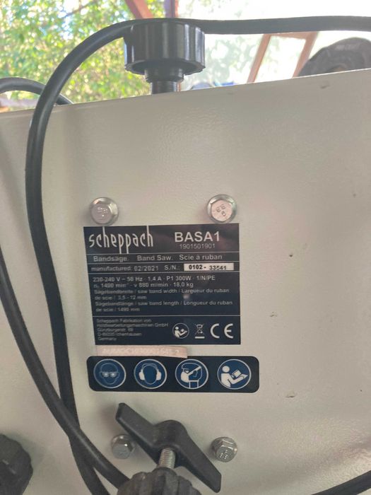 Fierastrau cu banda Bantic Scheppach BASA1 1901501901, 300 W